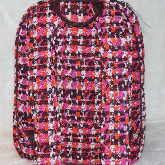 NWT Vera Bradley LARGE Campus Backpack College School Travel Bag Tweed - Picture 4 of 6
